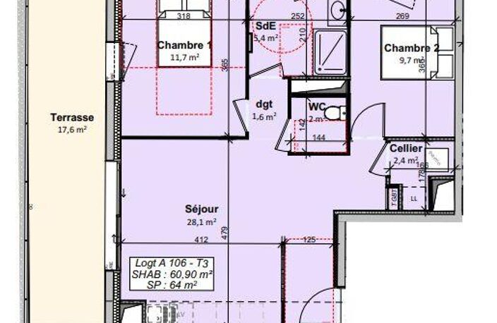 Vente Appartement 3 pièces — photo 3