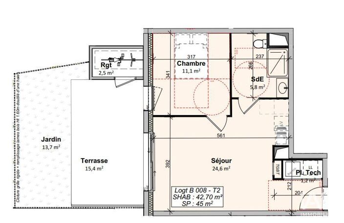 Vente Appartement 2 pièces — photo 3