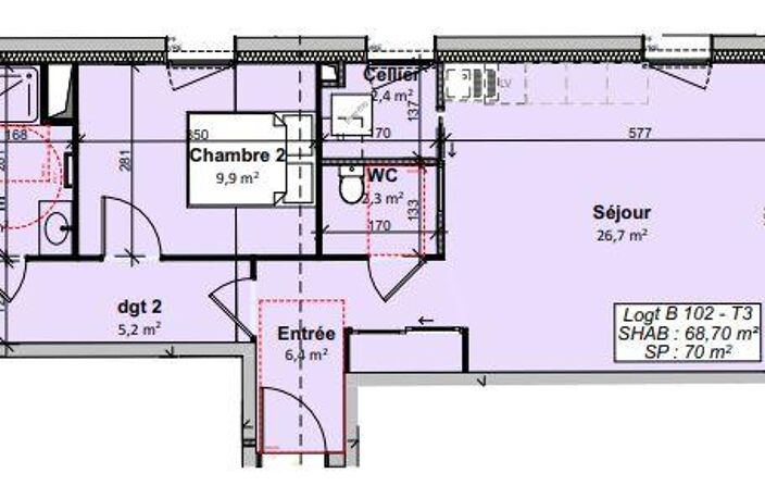 Vente Appartement 3 pièces — photo 3