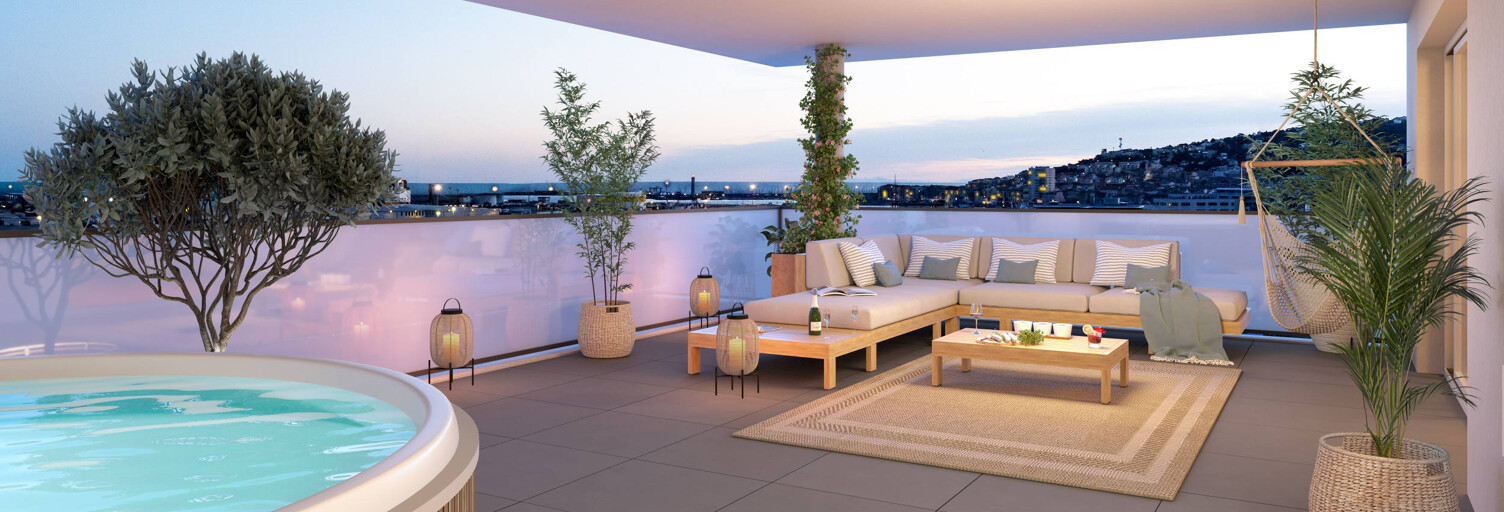 Appartement neuf T2, T3 Pièce 49 à 74 m² à vendre à Sète (34200)