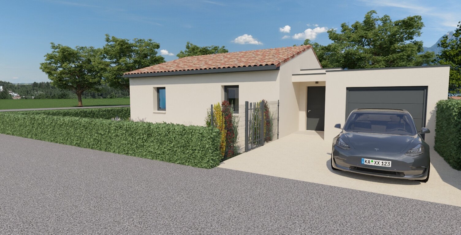   À vendre : Maison contemporaine de plain-pied – 3 chambres – Pont-de-l’Isère (26600) — photo 1