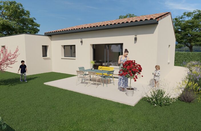   À vendre : Maison contemporaine de plain-pied – 3 chambres – Pont-de-l’Isère (26600) — photo 2