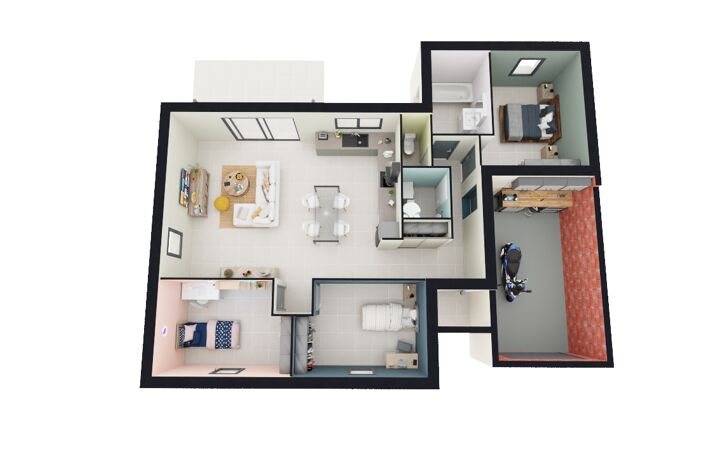   À vendre : Maison contemporaine de plain-pied – 3 chambres – Pont-de-l’Isère (26600) — photo 3