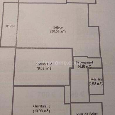 Appartement 3 pièces 178000 €