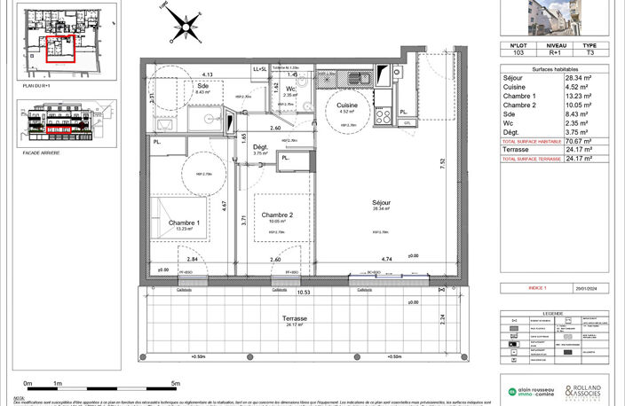 Appartement Angers 3 pièce(s) 70.670 m2 — photo 3