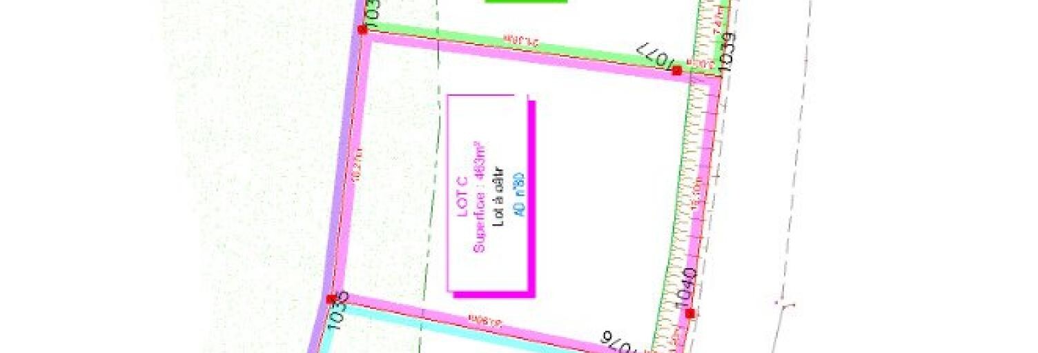 Terrain  457 m² à vendre à Louviers (27400)