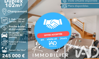 Appartement 4 Pièces 103 m² à vendre à Charquemont (25140)