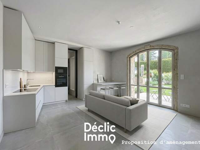 APPARTEMENT - 2 PIECES - JARDIN - UNE PLACE DE PARKING - MOUANS SARTOUX — photo du bien