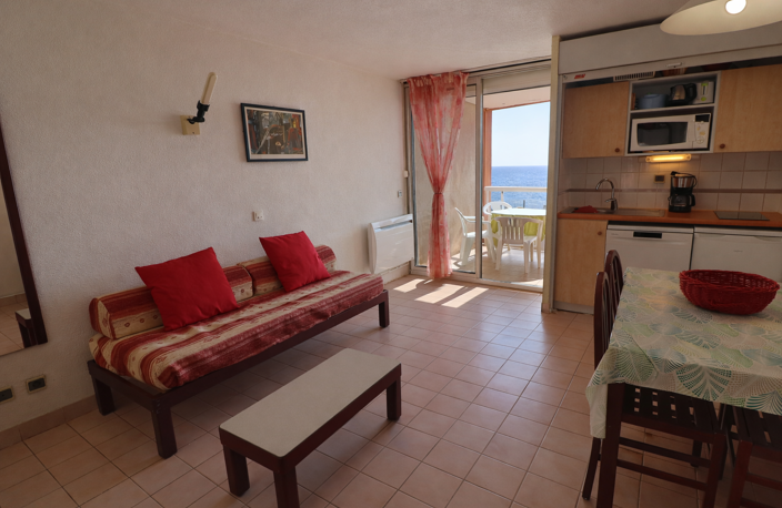 A VENDRE 2 PIECES AVEC TERRASSE FACE A LA MER ET PARKING PRI — photo 2
