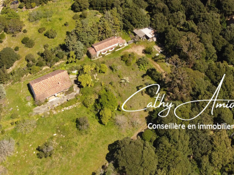 SAGONE (Corse) : Propriete à vendre, maison T4 + dépendance avec 2 appartements T1, sur terrain plat de 5000m2 — photo 1