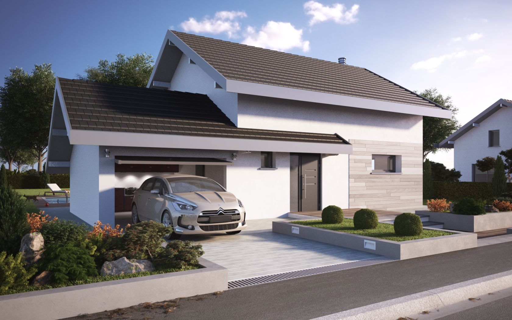 Projet de construction d'une maison 109.3 m² avec terrain à SAINT-CERGUES (74)