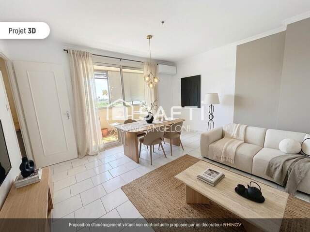 T3 traversant avec loggia, climatisation et cave — photo du bien