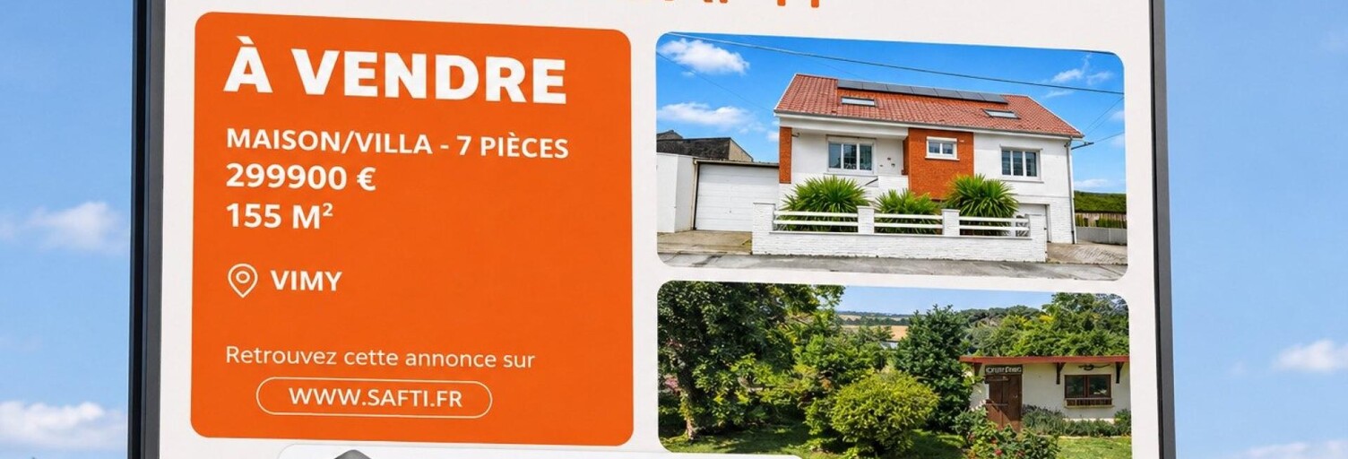 Maison 7 Pièces 155 m² à vendre à Vimy (62580)