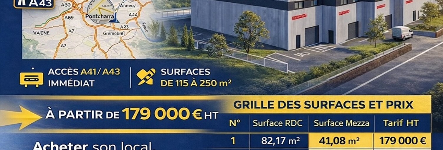 Commerce  120 m² à vendre à Pontcharra (38530)