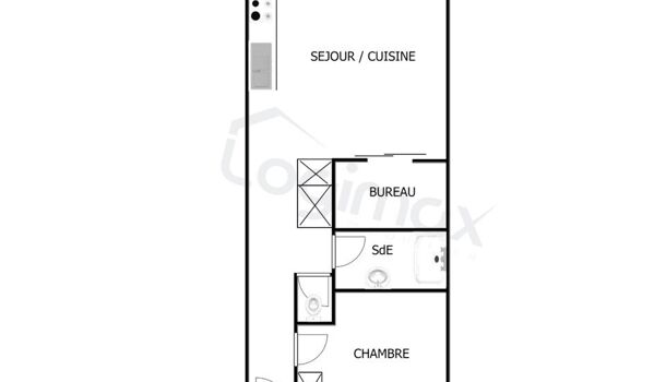 Appartement 2 pièces  à vendre Rochelle (La) 17000