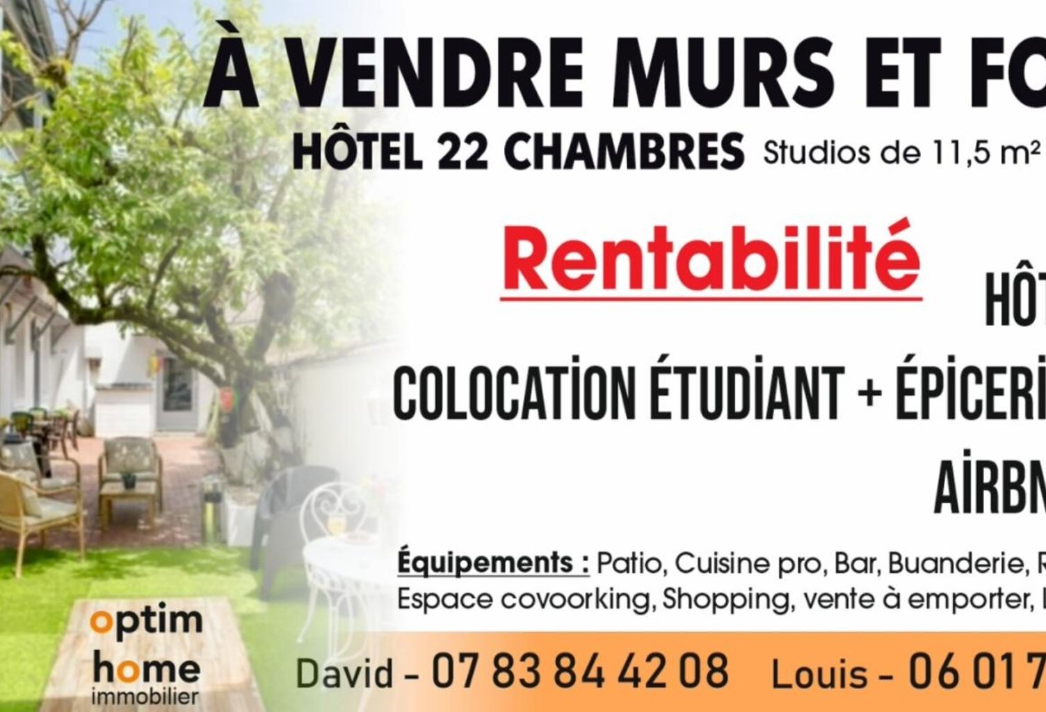 IMMEUBLE DE RAPPORT – 509 m² – FORT POTENTIEL INVESTISSEUR — photo 1