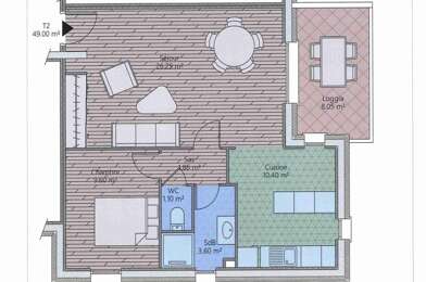 Appartement 2 pièces 272000 €