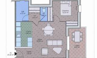 Appartement 2 Pièces 47 m² à vendre à Marseille 11 (13011)