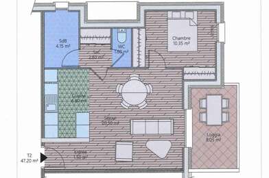 Appartement 2 pièces 284000 €