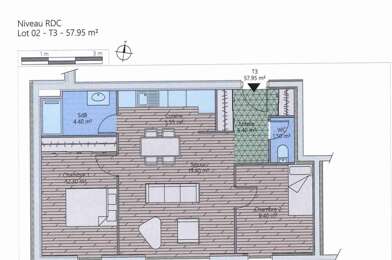 Appartement 3 pièces 373000 €