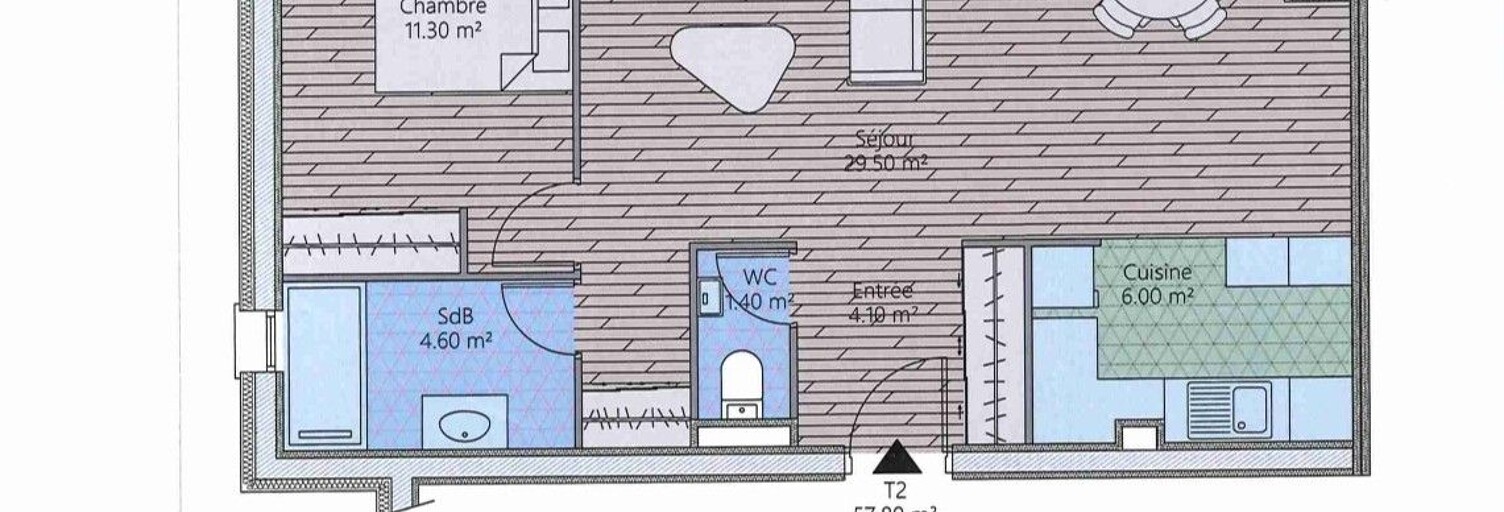 Appartement 2 Pièces 57 m² à vendre à Marseille 11 (13011)