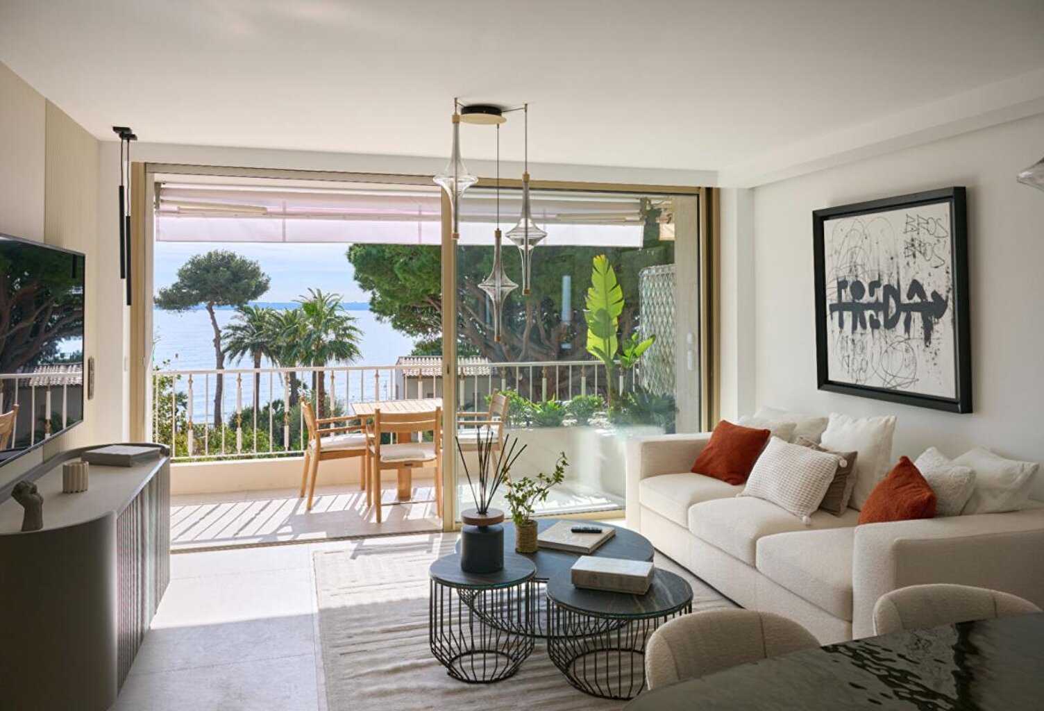 Palm Beach  Pied-dans-l'eau : Appartement d'Élégance avec Vue Mer Panoramique — photo 1