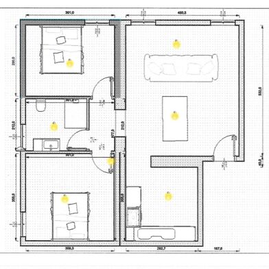 Appartement 3 pièces 130000 €