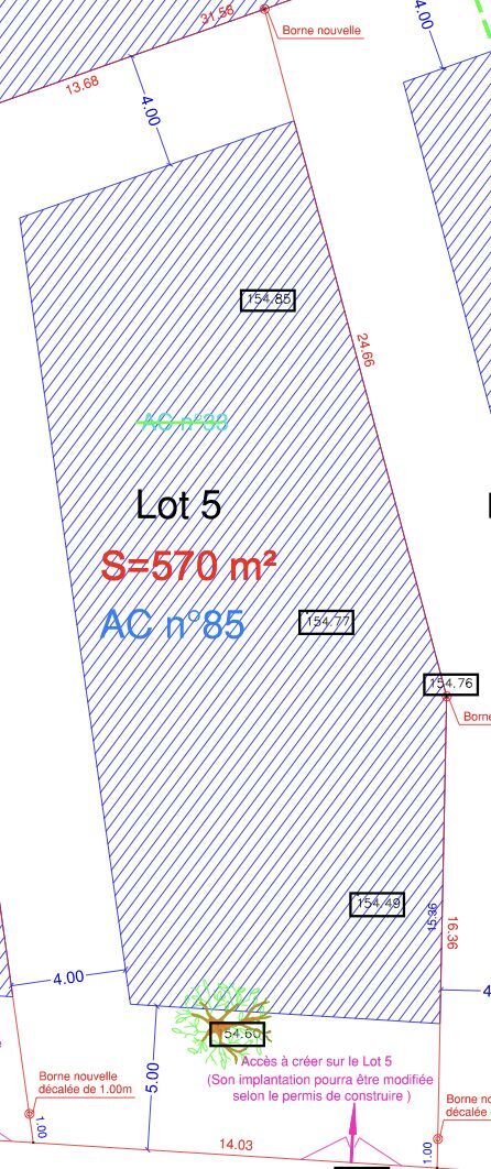 Terrain à bâtir de 570 m² à ABLIS (78)