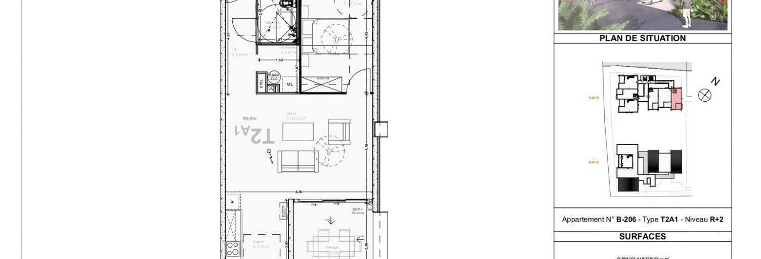 Appartement 2 Pièces 67 m² à vendre à Saint-Leu (97424)