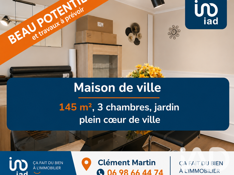 Vente Maison de ville 5 pièces — photo 1