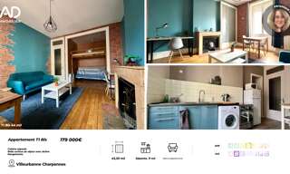Appartement 1 Pièce 43 m² à vendre à Villeurbanne (69100)