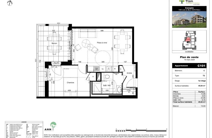 Appartement 2 pièces - CANOPEE - St Martin Bellevue — photo 2
