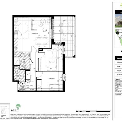 Appartement 3 pièces 399000 €