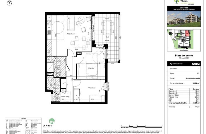 Appartement 3 pièces - CANOPEE - St Martin Bellevue — photo 2