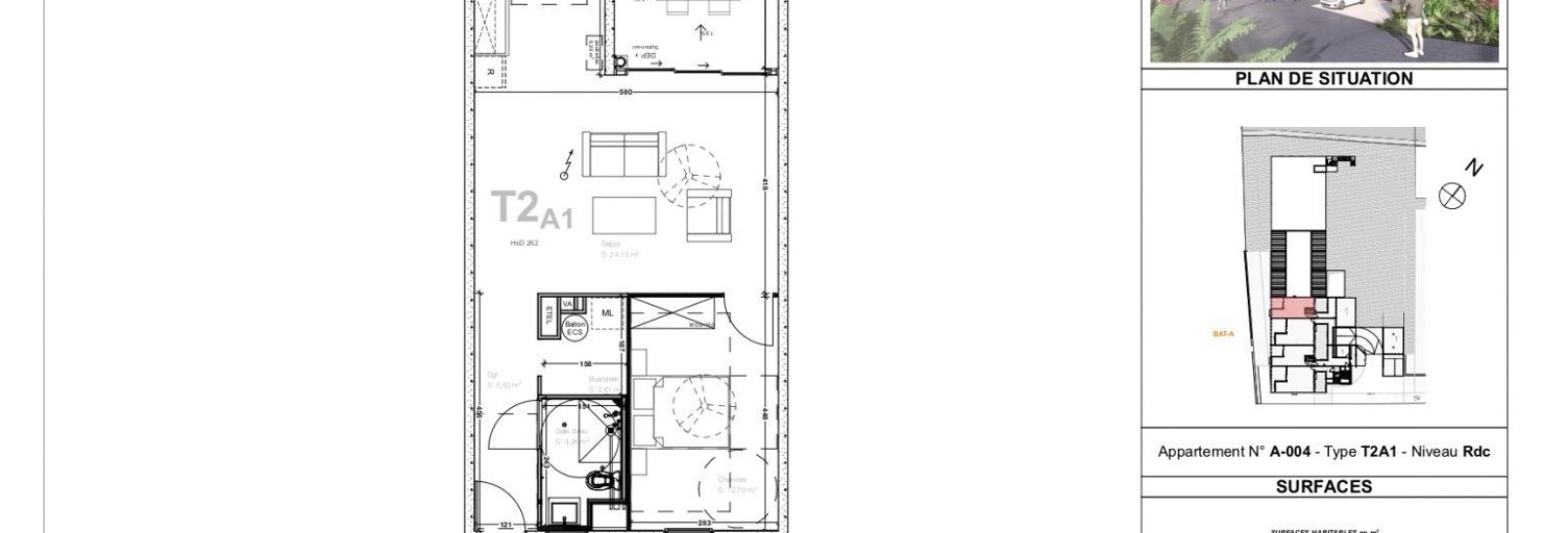 Appartement 2 Pièces 67 m² à vendre à Saint-Leu (97424)