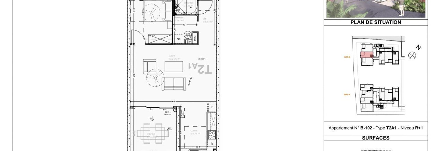 Appartement 2 Pièces 67 m² à vendre à Saint-Leu (97424)