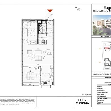 Appartement 2 pièces 287000 €