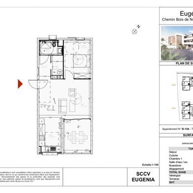 Appartement 2 pièces 280900 €