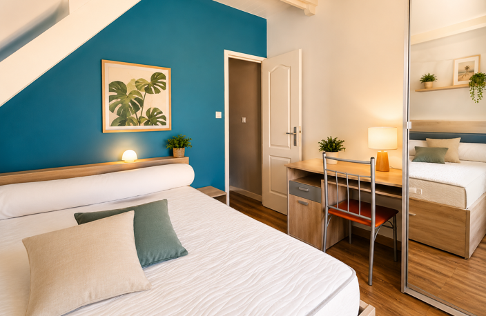 APPARTEMENT DUPLEX T3 ACCES PLAGE + PISCINE BAS DU FORT — photo 5