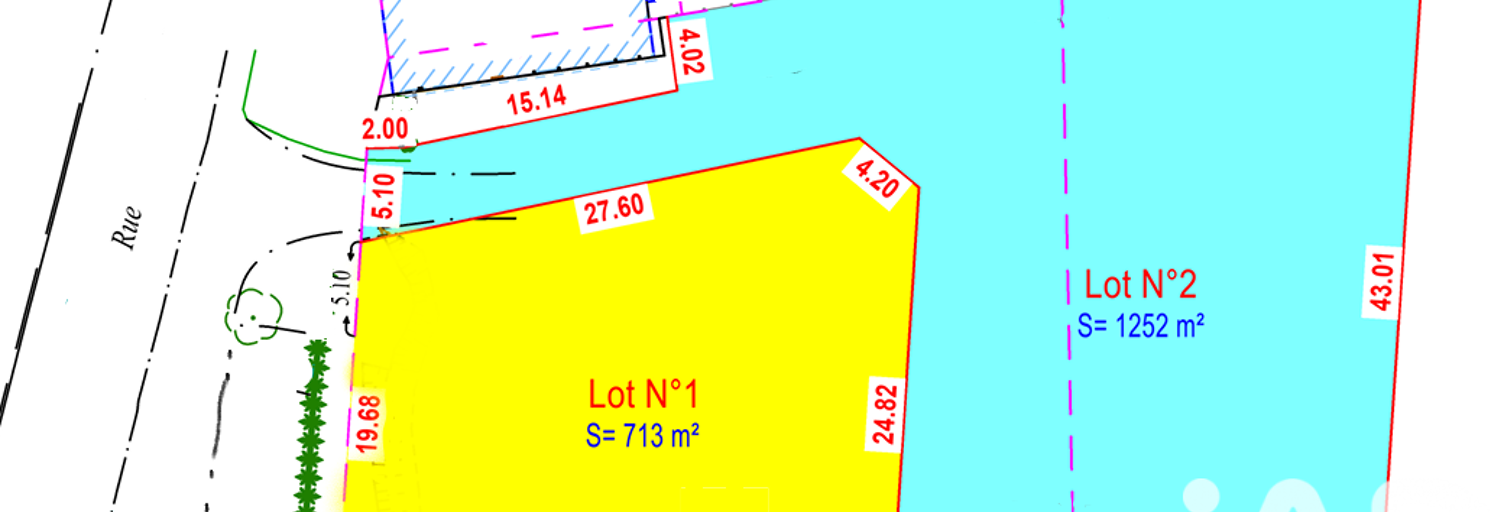 Terrain  1252 m² à vendre à Marenla (62990)