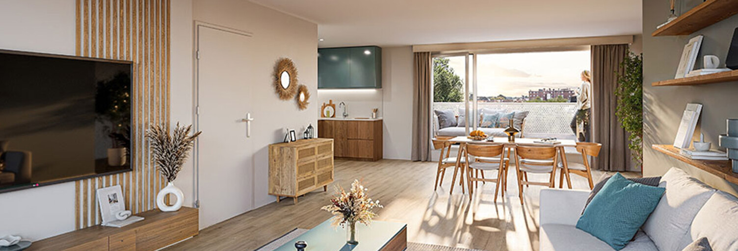 Appartement neuf T2, T3, T4 Pièce 44 à 97 m² à vendre à Tourcoing (59200)