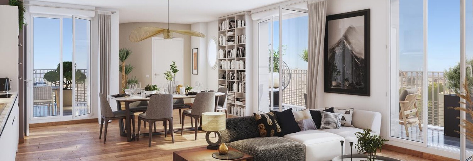 Appartement neuf T1, T2, T3, T4 Pièce 33 à 91 m² à vendre à Évry-Courcouronnes (91000)