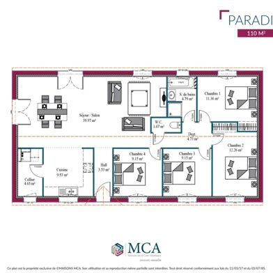 Maison 5 pièces 220800 €