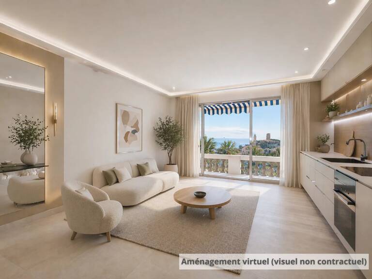CANNES – VUE MER ÉPOUSTOUFLANTE • GRAND T2/3 • RÉSIDENCE BOURGEO — photo 1
