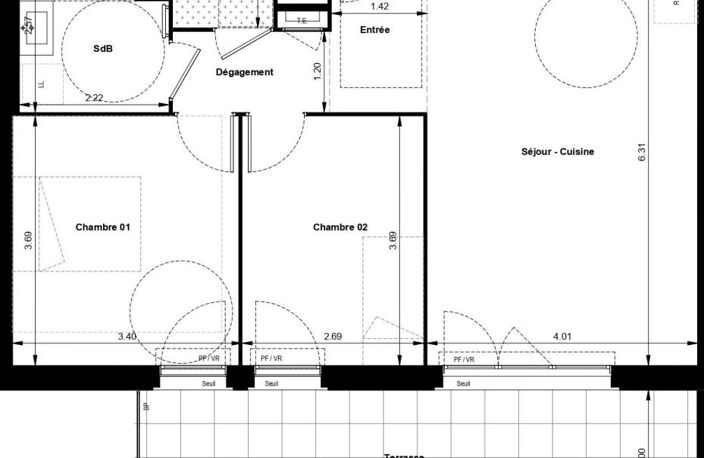 Appartement T3 Neuf à vendre — photo 3