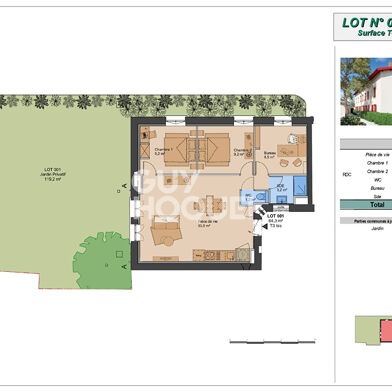 Appartement 3 pièces 303820 €