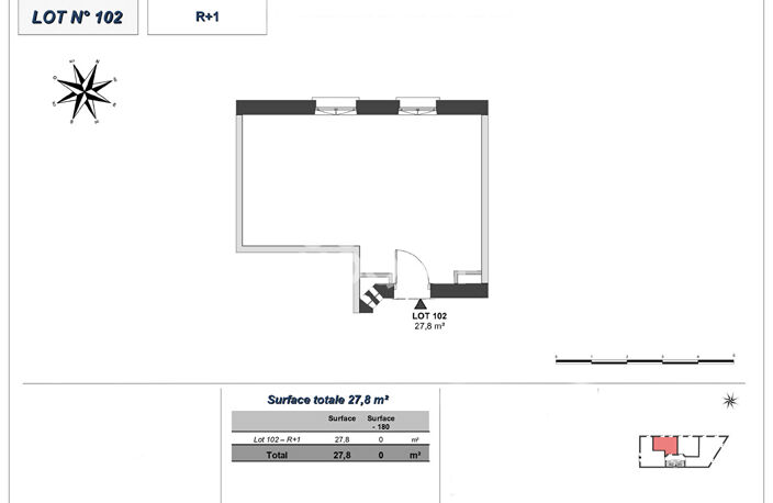 Montchat - Appartement T2 (Plateau à aménager), Proximité parc Bazin, Lyon 3ème (69003) — photo 2