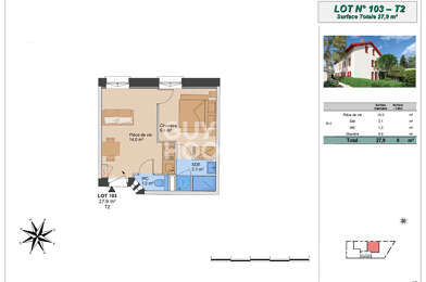 Appartement 2 pièces 178270 €