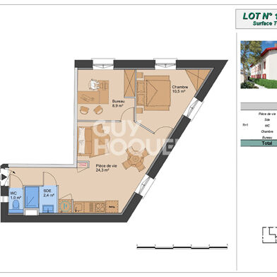 Appartement 2 pièces 228580 €