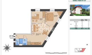 Appartement 2 Pièces 51 m² à vendre à Lyon 3 (69003)